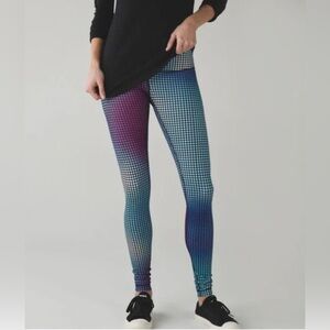 Lululemon Wunder Under in Cosmic Dot Leggings Womens Size 8